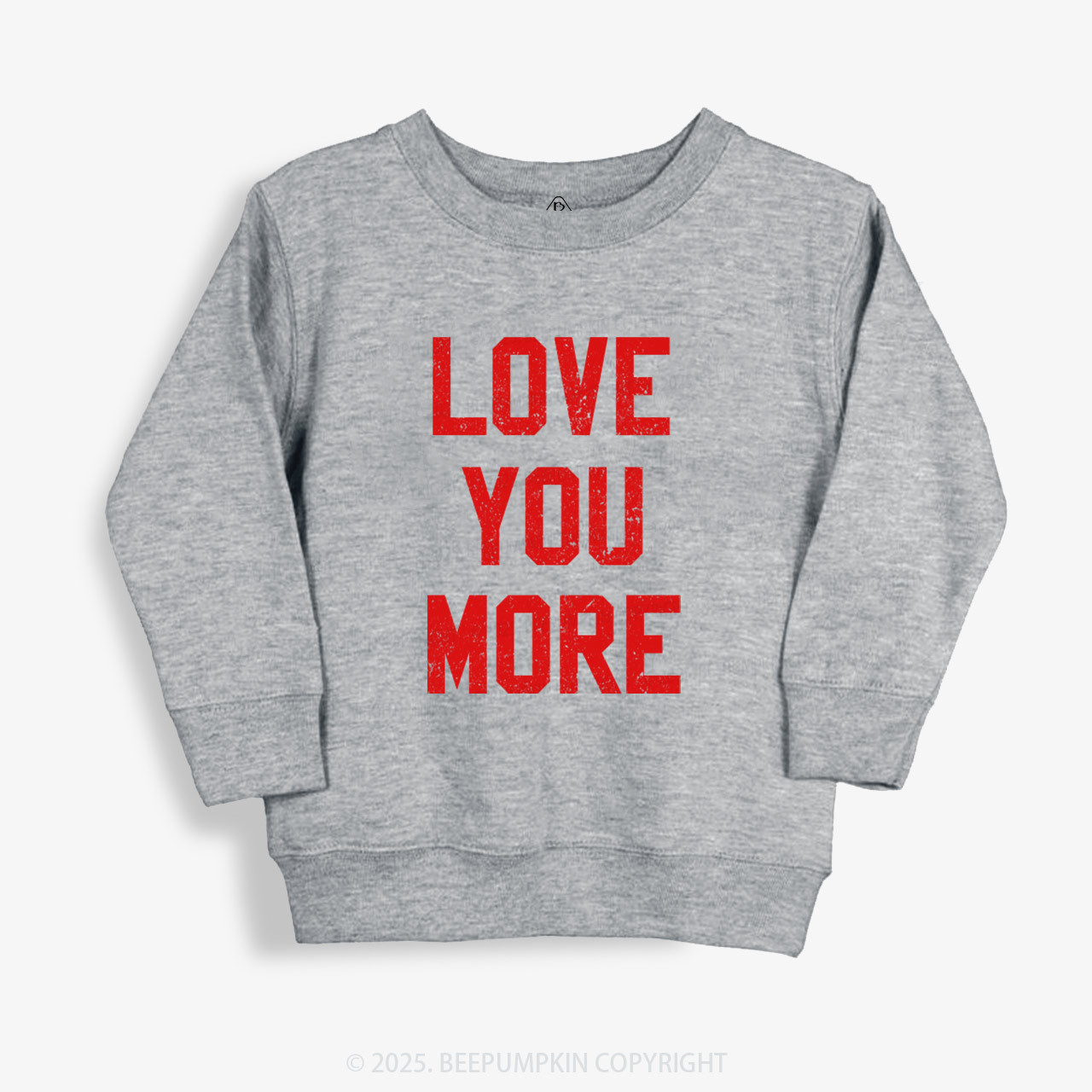 Love You More Valentine's Day Kid's Sweatshirt