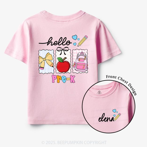 Personalized Back To School Gift Package Toddler&Kid's Tees Beepumpkin