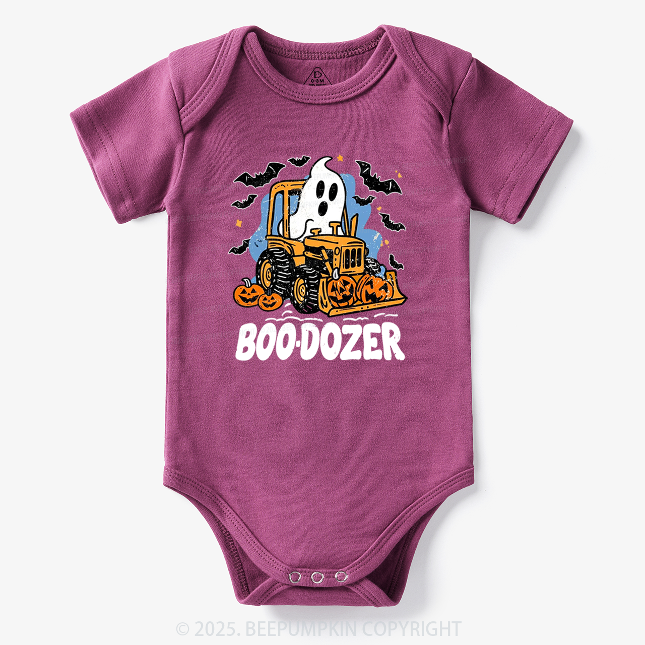 Halloween Ghost Boo-dozer Bodysuit Beepumpkin