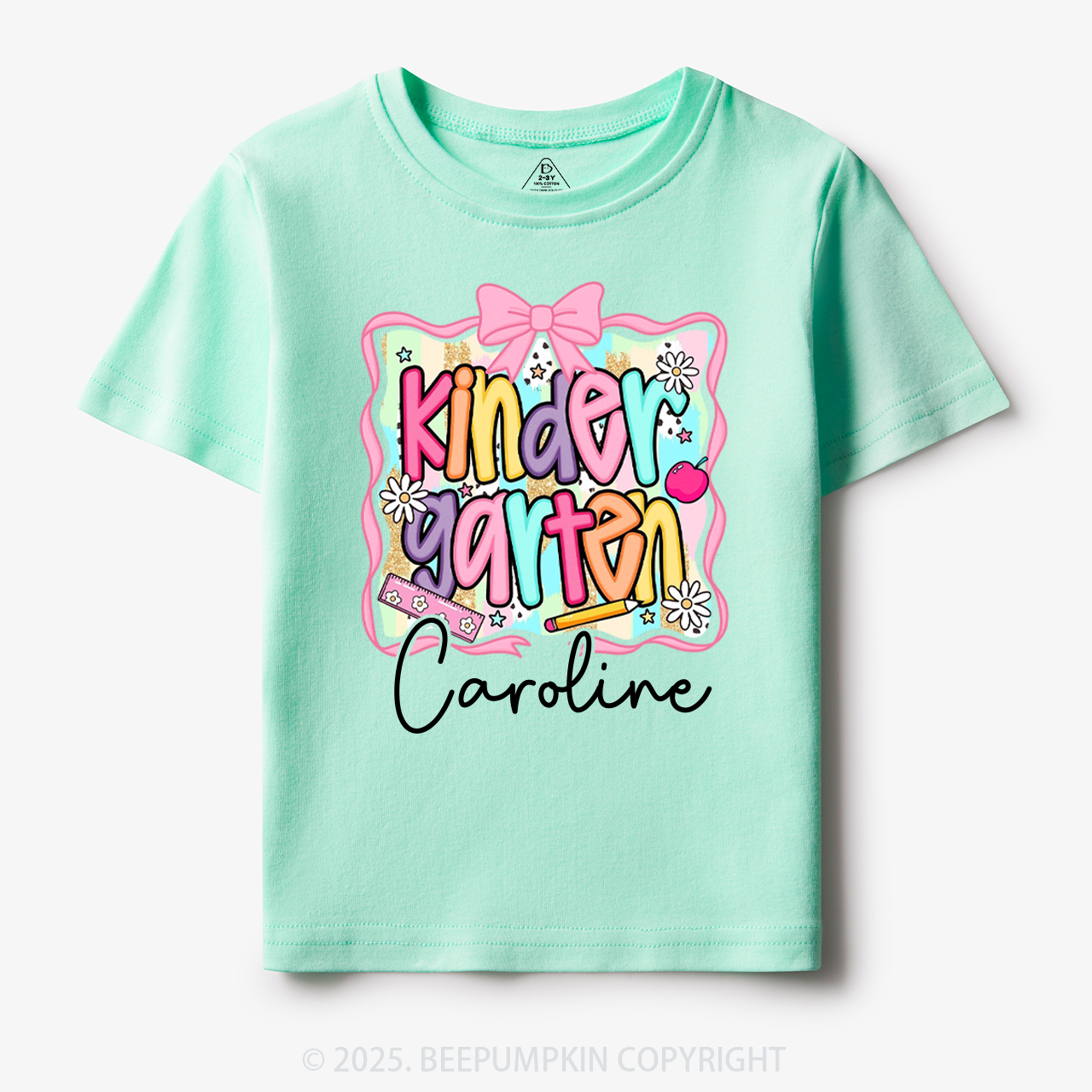 Personalized Color Grade Toddler&Kid's Tees Beepumpkin