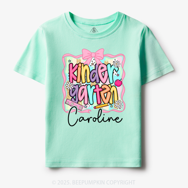 Personalized Color Grade Toddler&Kid's Tees Beepumpkin