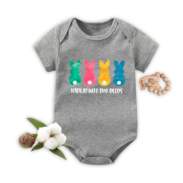 Hangin' With My Peeps Easter Baby Bodysuit