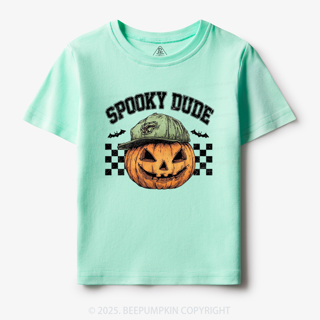Spooky Dude Pumpkin Face Toddler&Kid's Tees Beepumpkin