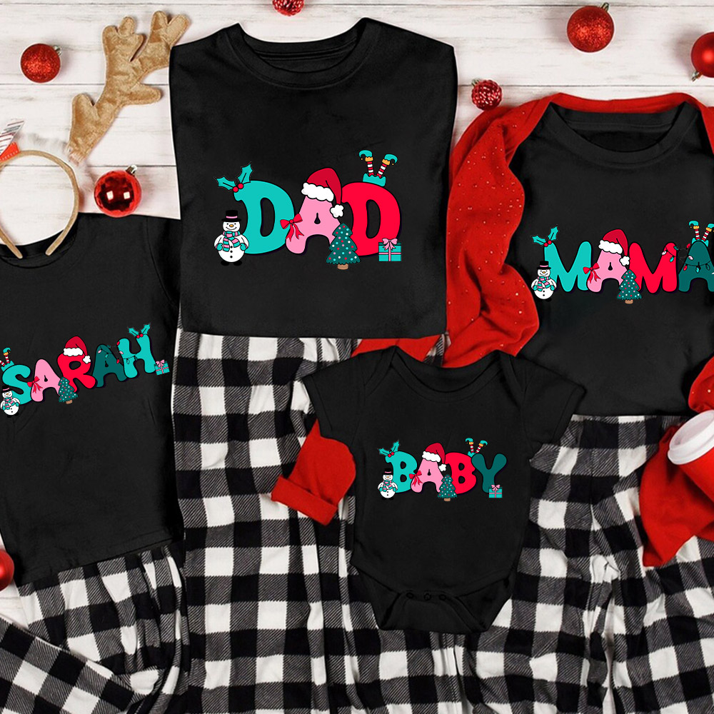 Funny Snowman Christmas Family Matching Shirt