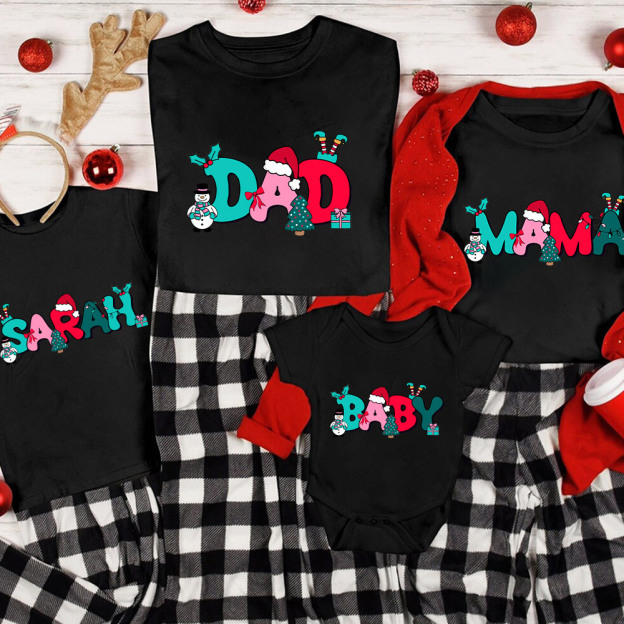 Funny Snowman Christmas Family Matching Shirt
