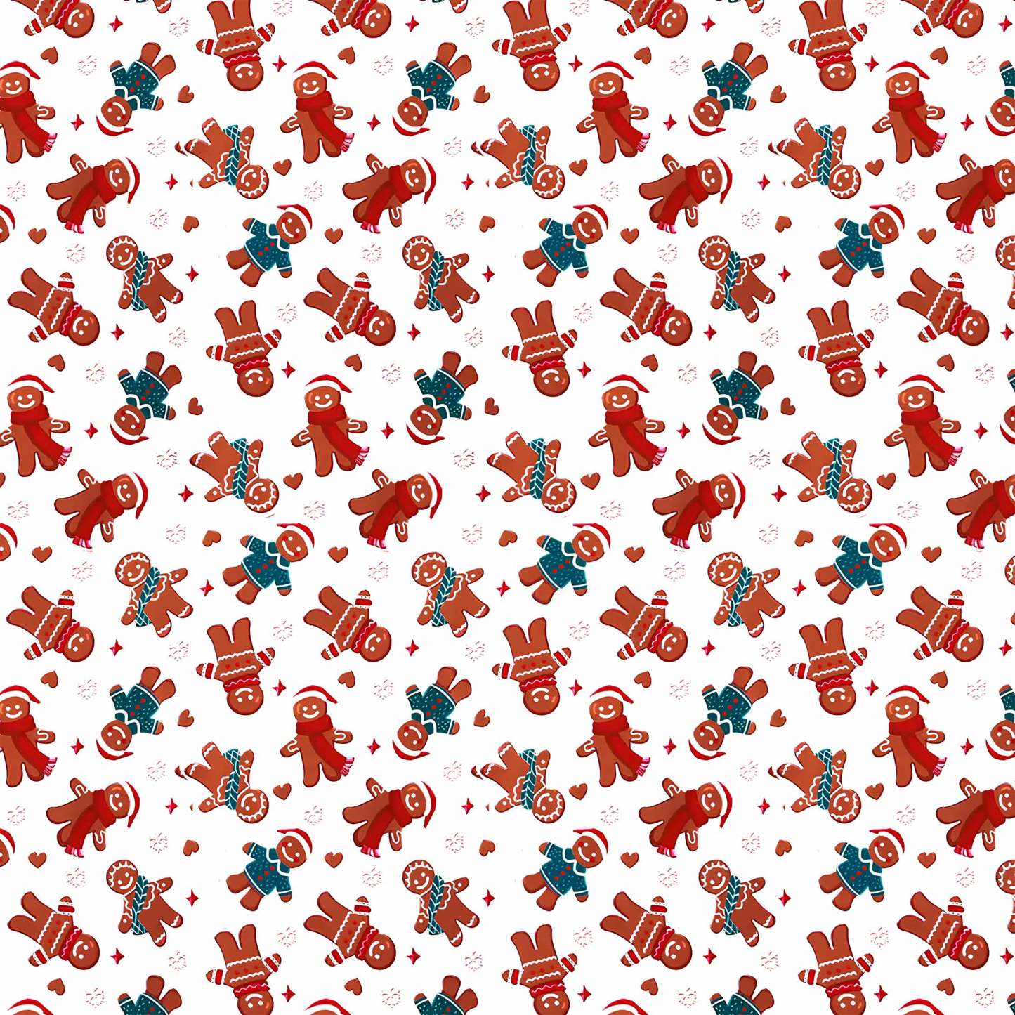 Gingerbread Man Christmas All-Over Print Short Family Matching Pajama Sets