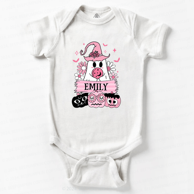Personalized Halloween Name Baby Bodysuits