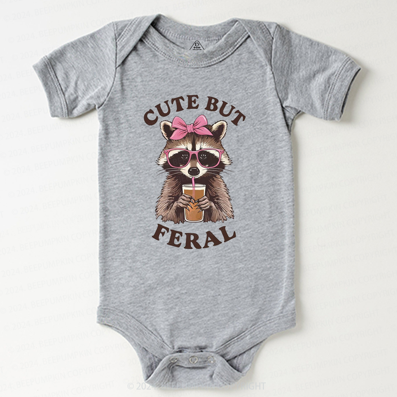 Cute But Feral Raccoon Bodysuit Beepumpkin 7