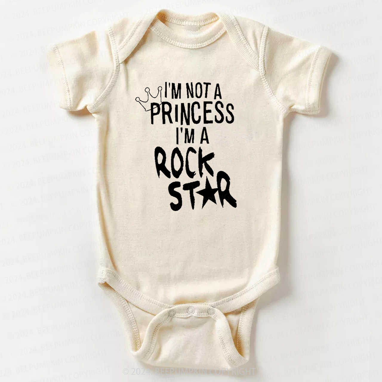 I'm Not A Princess I'm A Rock Star Bodysuit For Baby 8