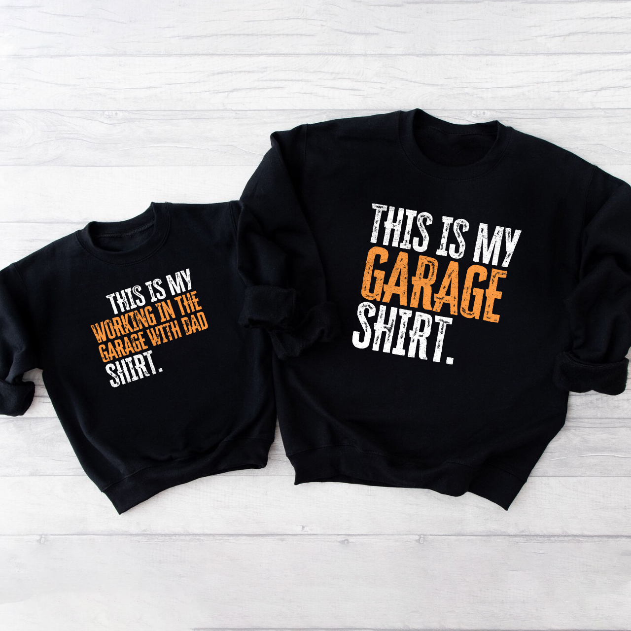 This Is My Garage Swetshirt For Dad And Me