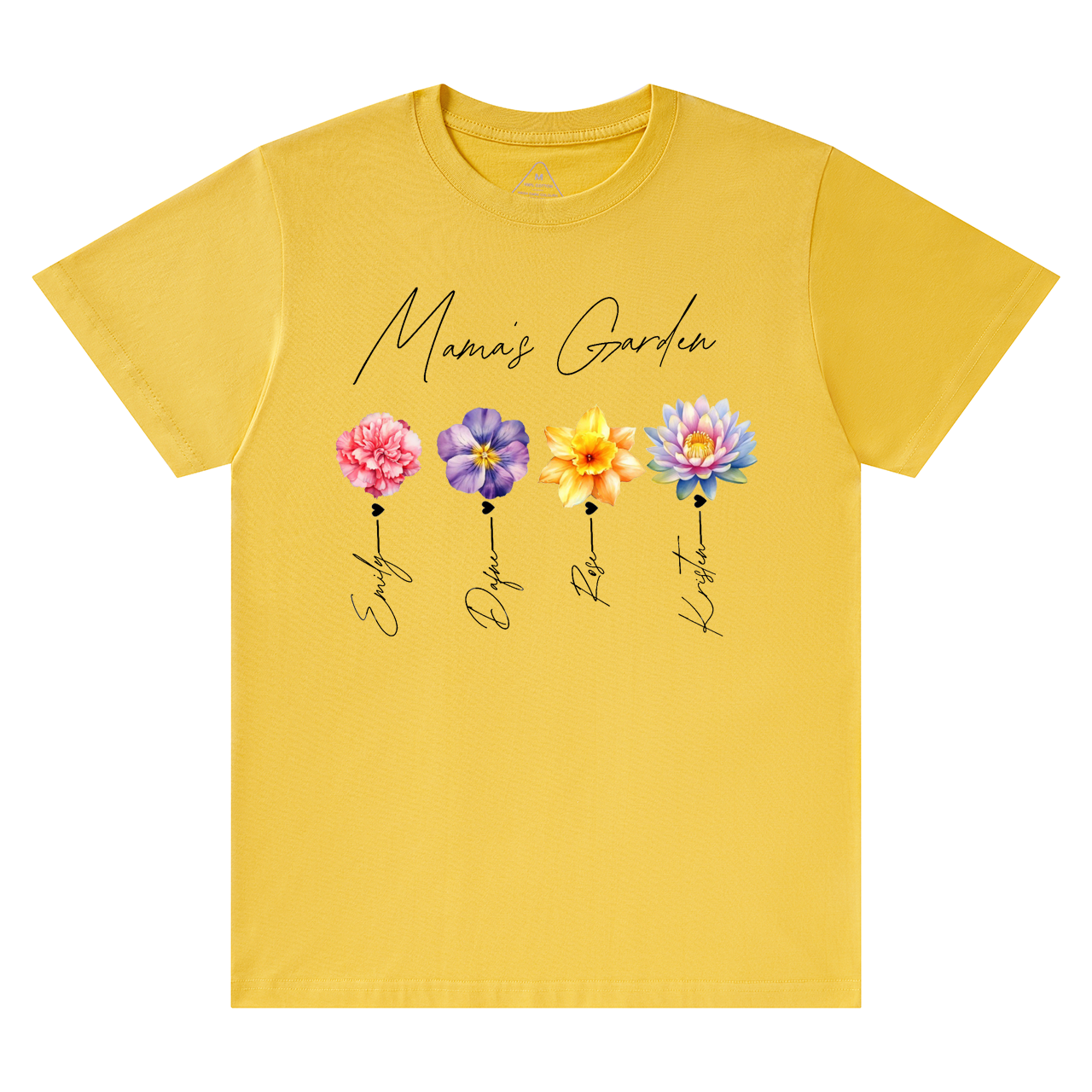 Personalized Kids Name Mama's Garden T-Shirts