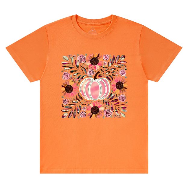 Boho Floral Pumpkin T-Shirts Beepumpkin