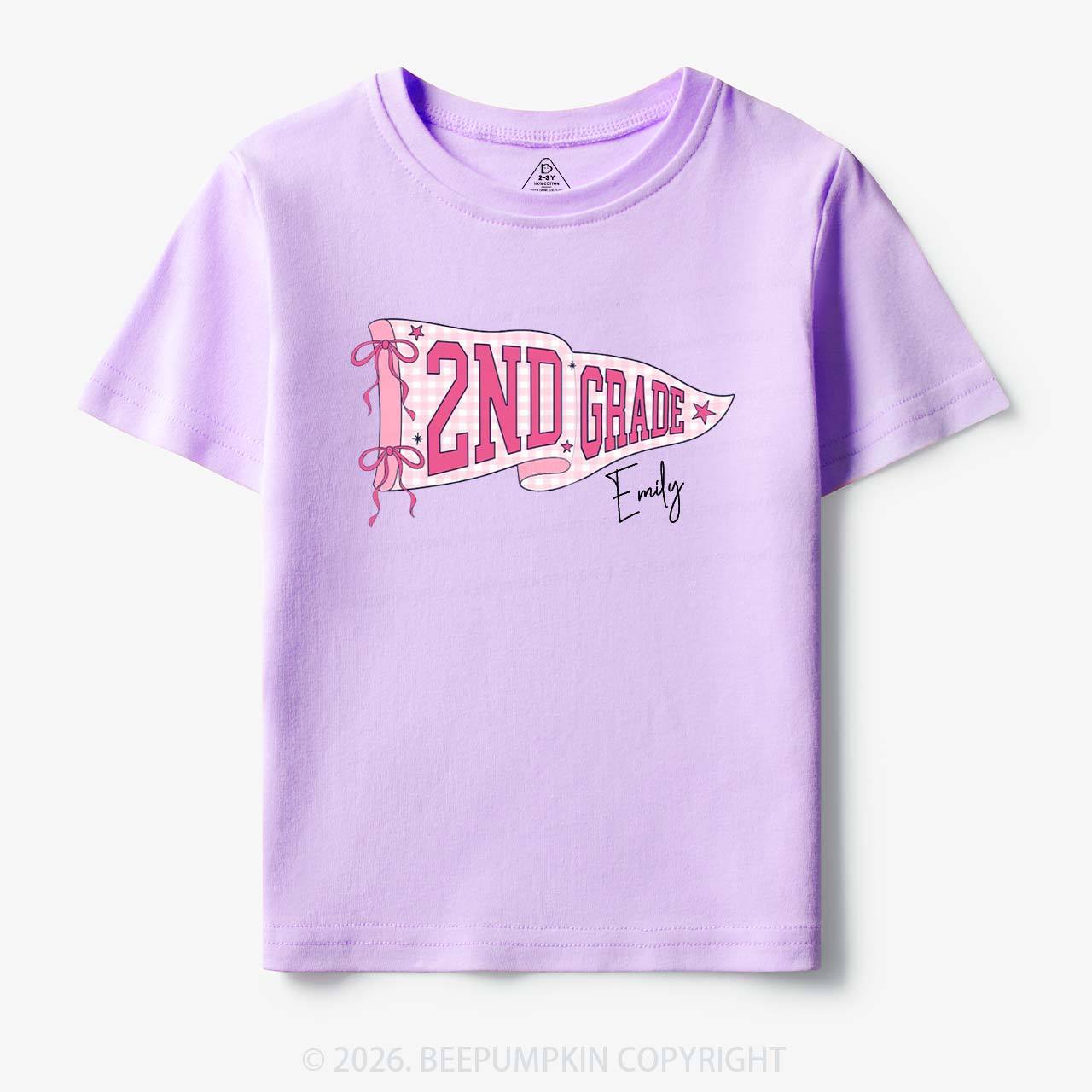 Personalized Name Grade Flag Collection Toddler&Kid's Tees