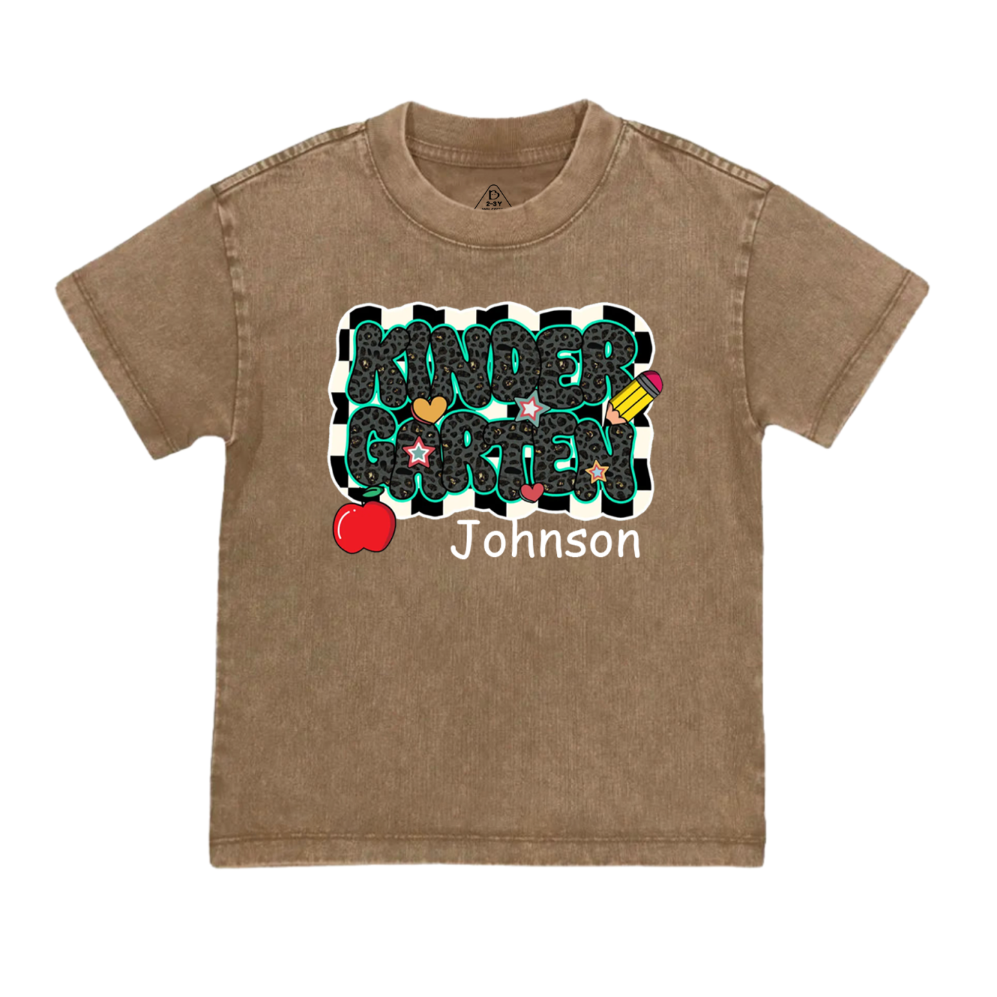 Personalized Back To School Bundle Toddler&Kids Washed Tees