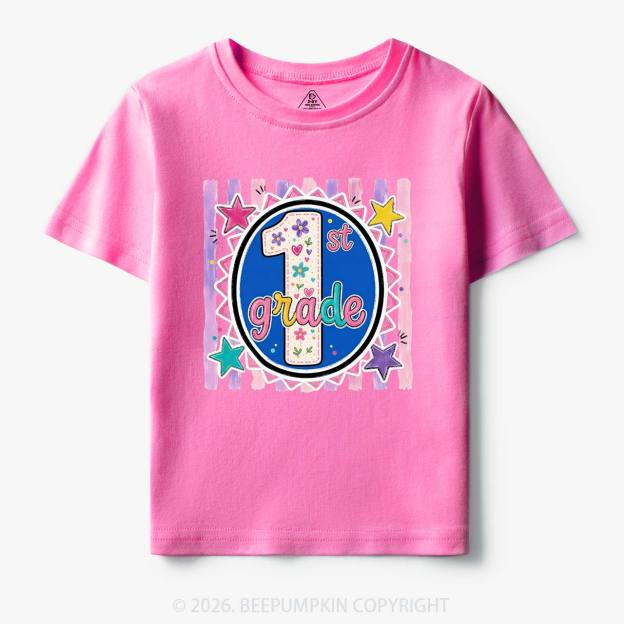 Colorful Grade Star Rainbow Back to School Toddler&Kid's Tees