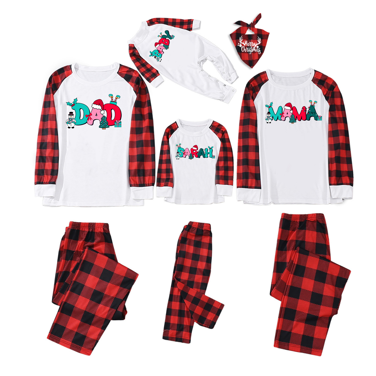 Funny Snowman Christmas Family Matching Pajamas