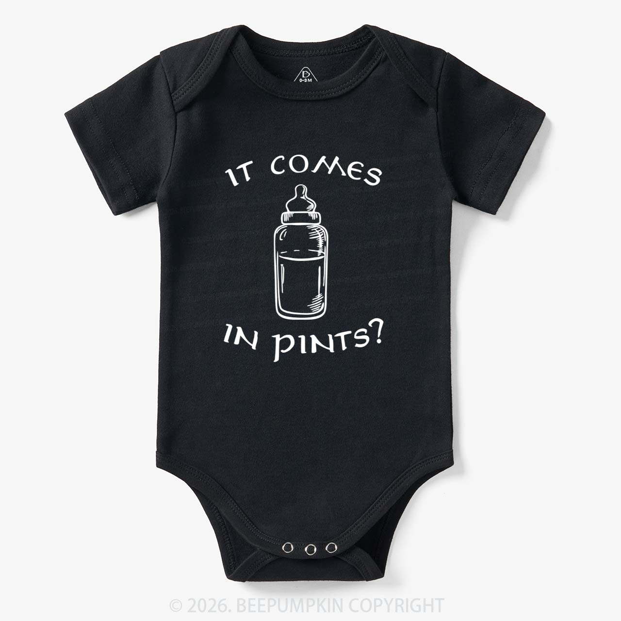 Milk by the Pint Funny Bodysuit