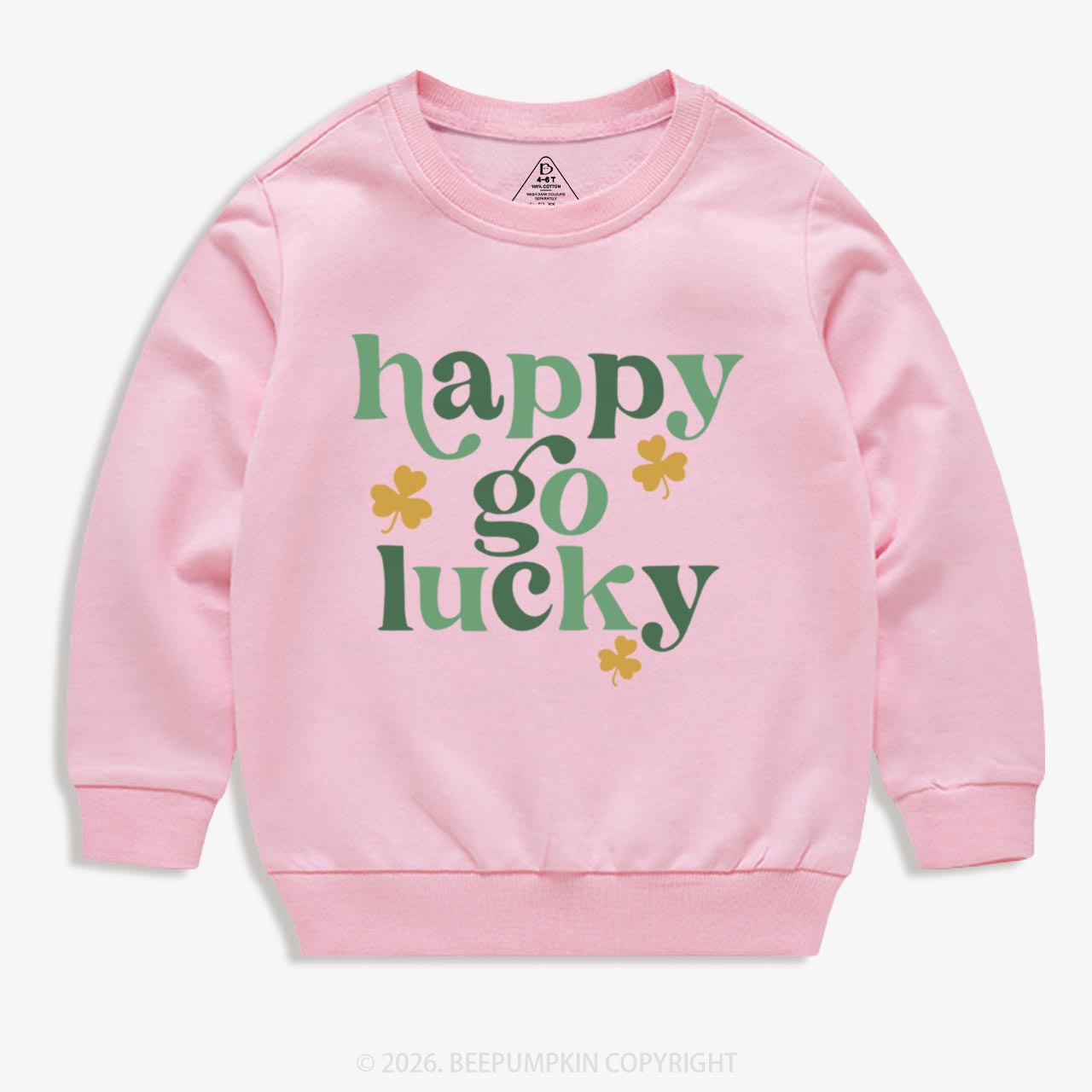Happy Go Lucky St. Patrick's Day Kid's Sweatshirt