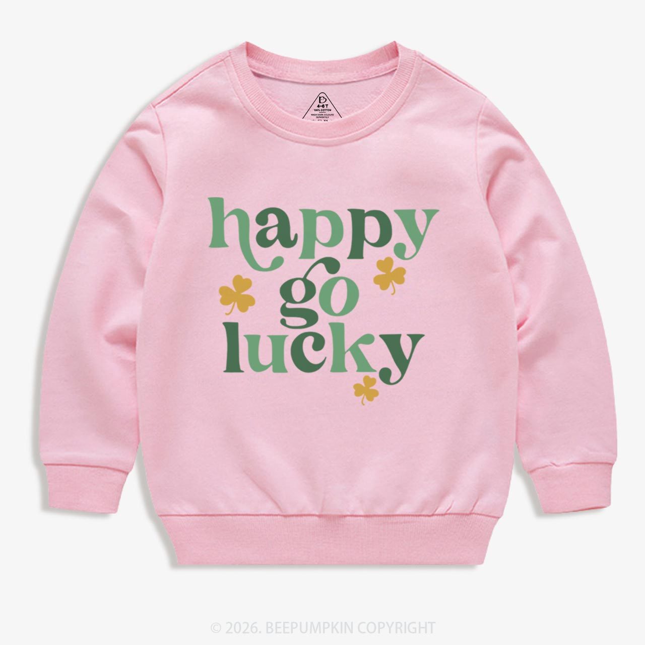 Happy Go Lucky St. Patrick's Day Kid's Sweatshirt