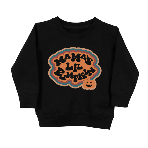 Halloween Mama's Lil Pumpkin Kids Sweatshirt