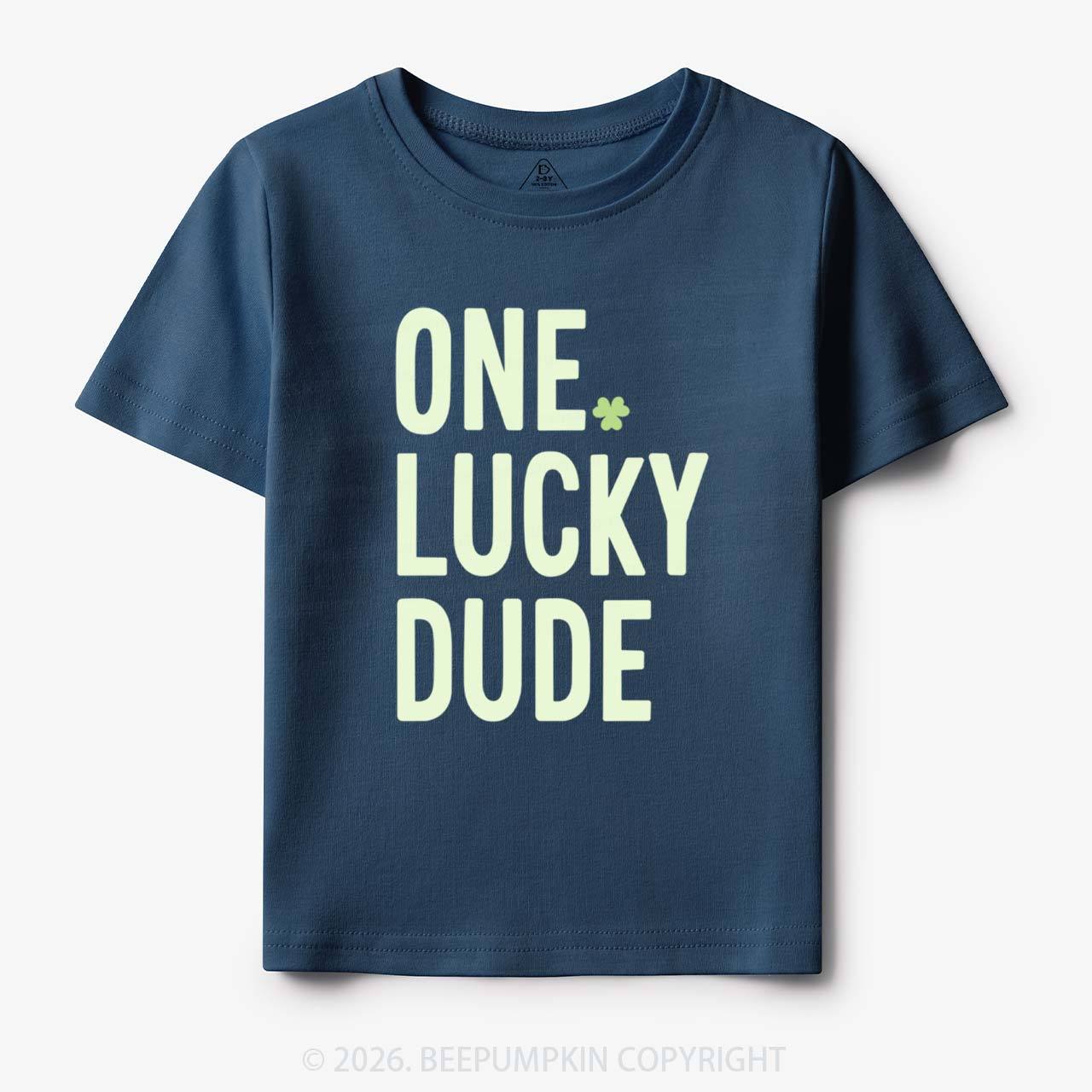 One Lucky Dude St. Patrick's Day Toddler&Kid's Tees Beepumpkin