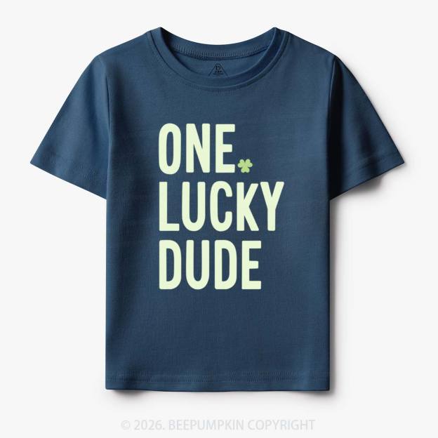 One Lucky Dude St. Patrick's Day Toddler&Kid's Tees Beepumpkin