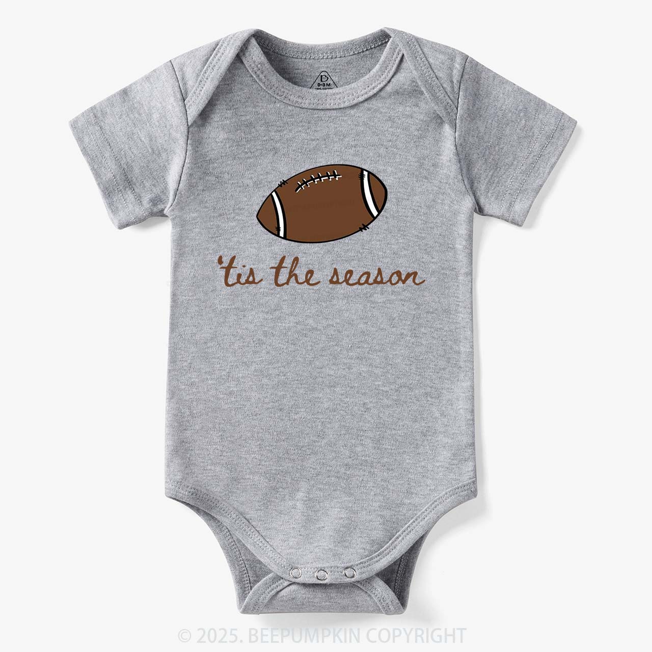 Tis The Season Football Bodysuit Beepumpkin
