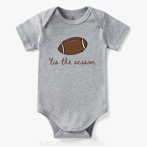 Tis The Season Football Bodysuit Beepumpkin
