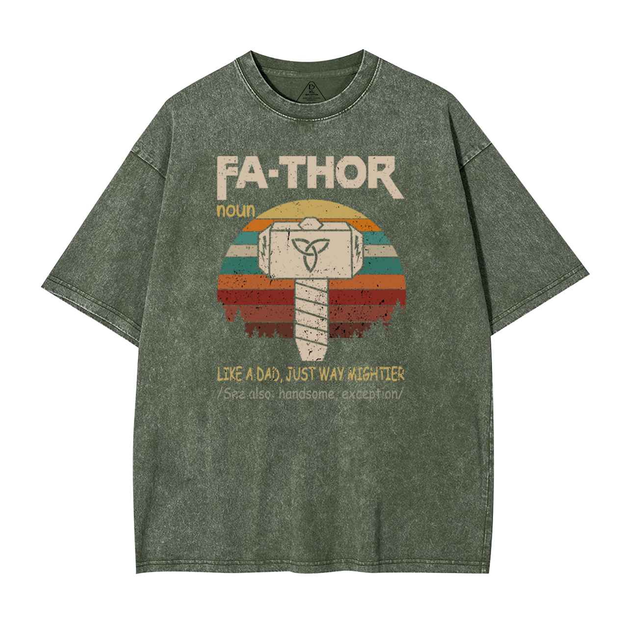 Fa-Thor Dad Washed T-Shirts