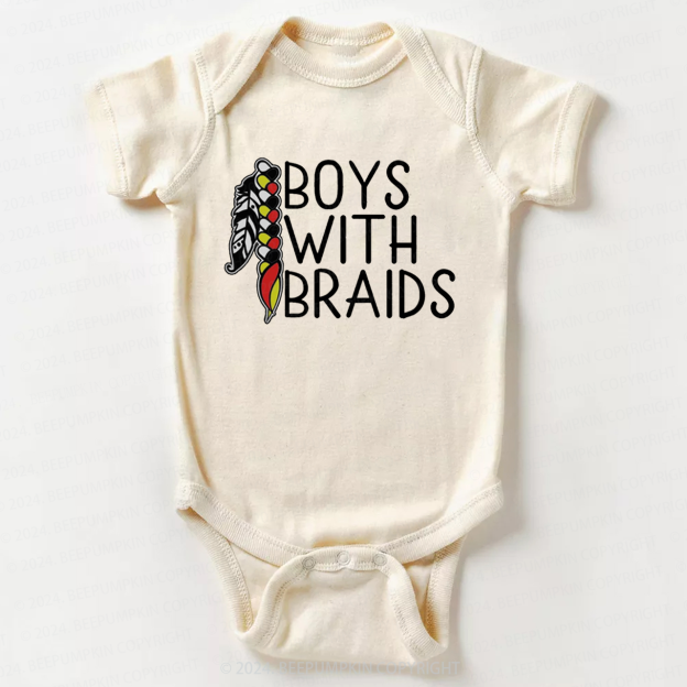 Boys With Braids Bodysuit For Baby 7