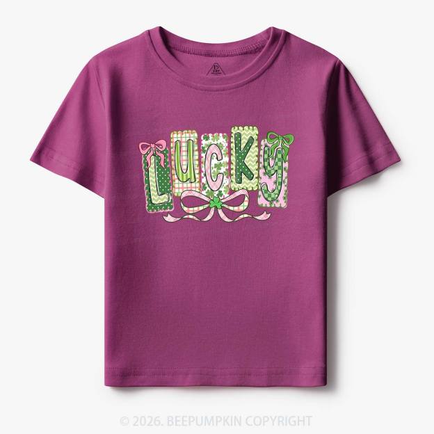 Lucky Shamrock St. Patrick's Day Toddler&Kid's Tees Beepumpkin