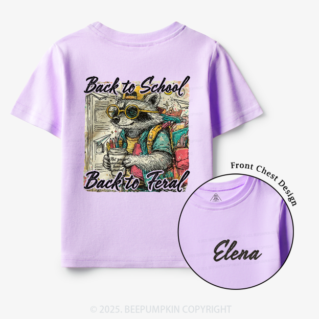 Personalized Raccoon Boy Toddler&Kid's Tees Beepumpkin