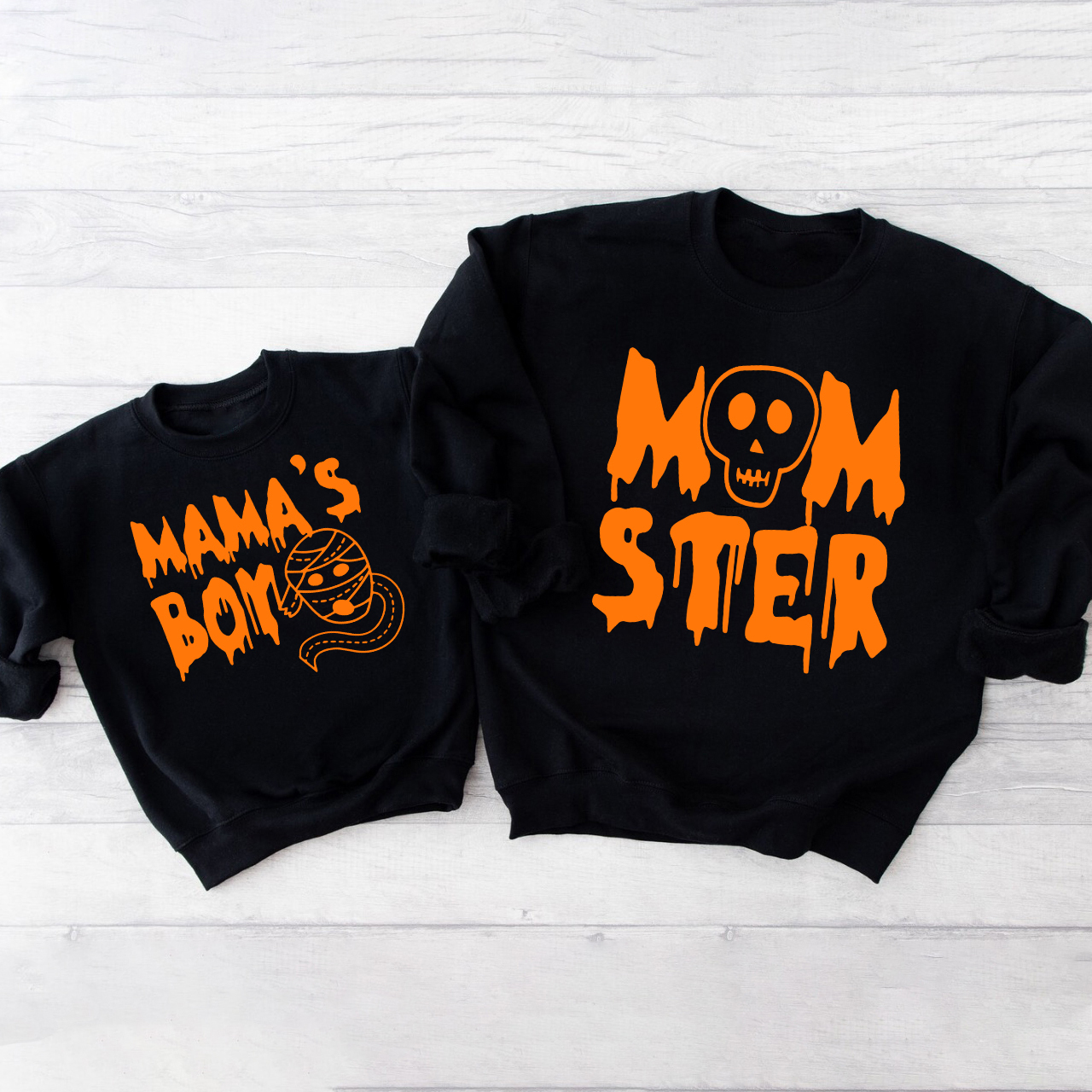 Halloween Momster & Mama's Kids Mom&Me Swetshirt