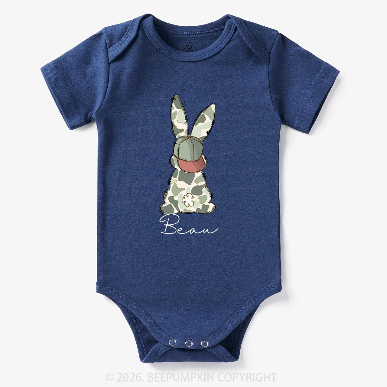 Personalized Floral Easter Bunny Bodysuit
