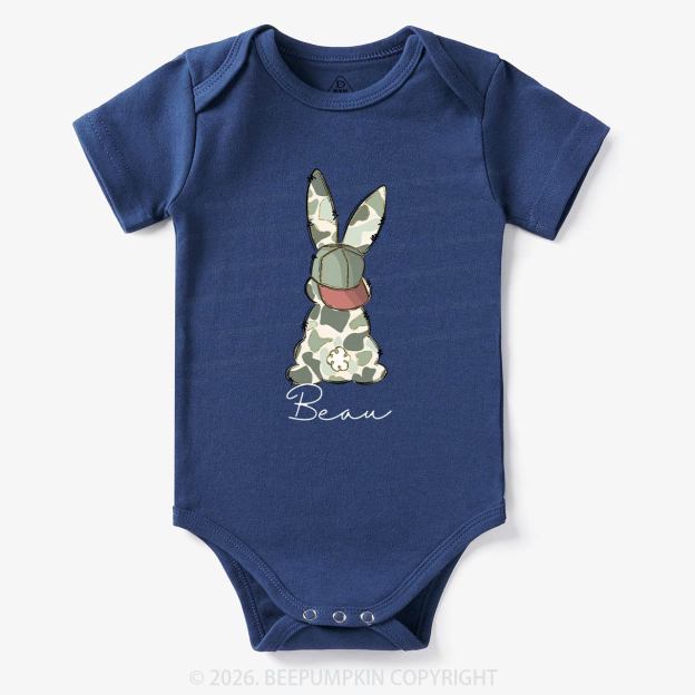 Personalized Floral Easter Bunny Bodysuit
