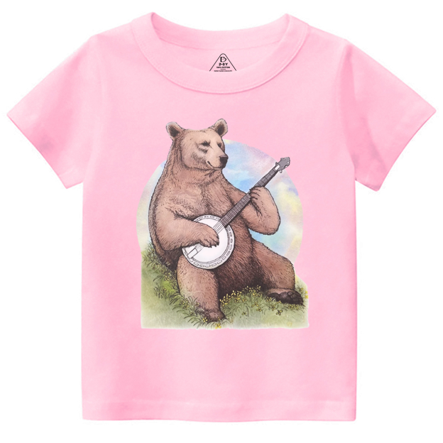 Bluegrass Banjo Bear Toddler&Kid's Tees Beepumpkin