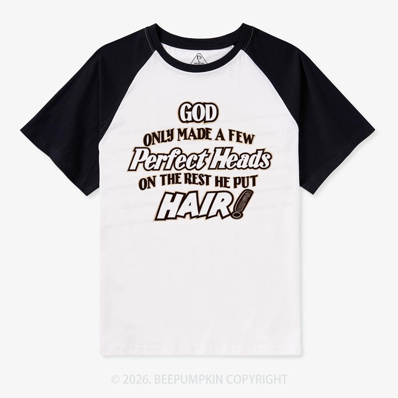 Perfect Heads Vintage Raglan T‑Shirt