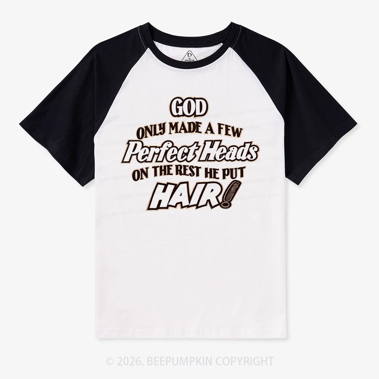 Perfect Heads Vintage Raglan T‑Shirt