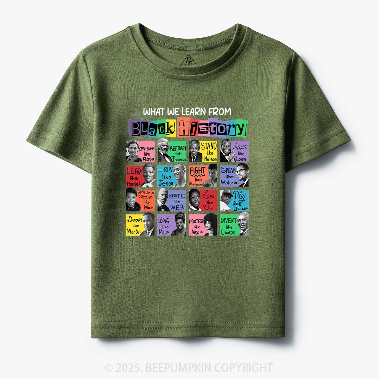 What We Learn From Black History Toddler&Kid's Tees Beepumpkin