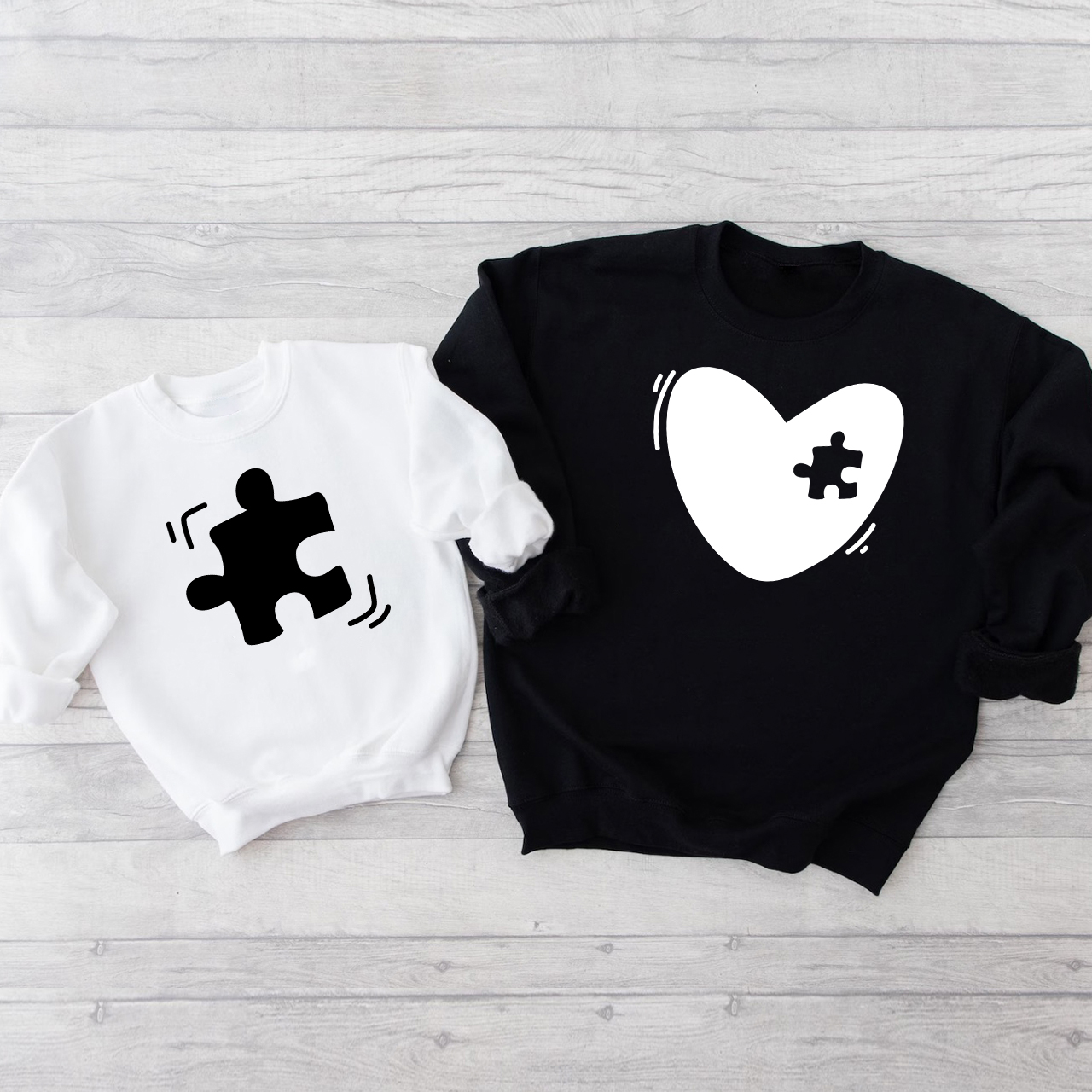 Heart&Puzzle Mom&Me Swetshirt
