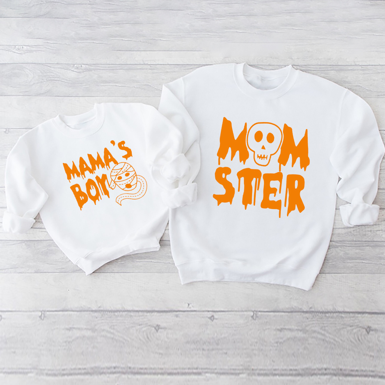 Halloween Momster & Mama's Kids Mom&Me Swetshirt