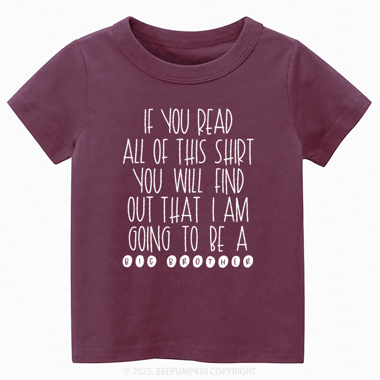 I Am Going To Be A Big Brother Toddler&Kid's Tees Beepumpkin