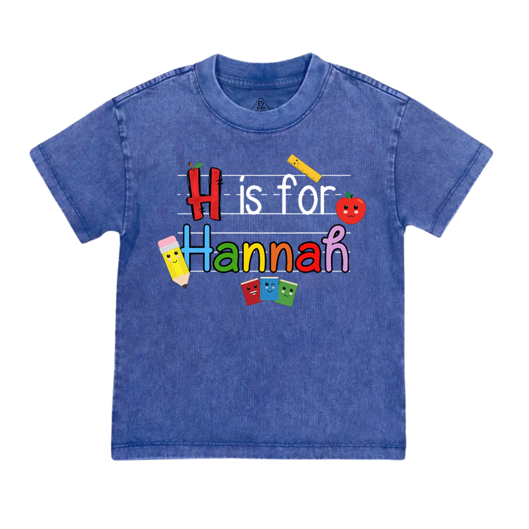 Personalized Kids Name Toddler&Kids Washed Tees