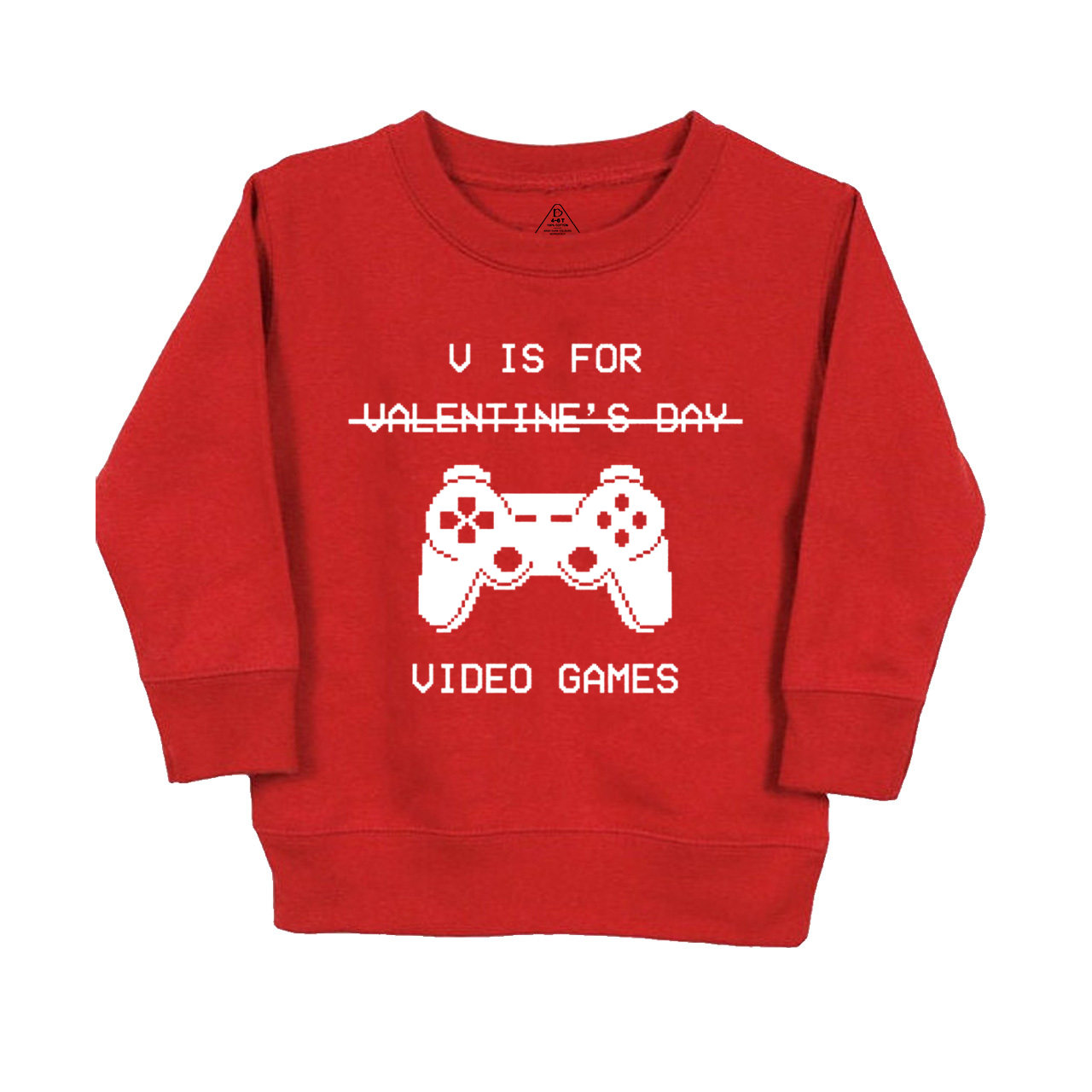 V Is For Video Games Kids Sweatshirt