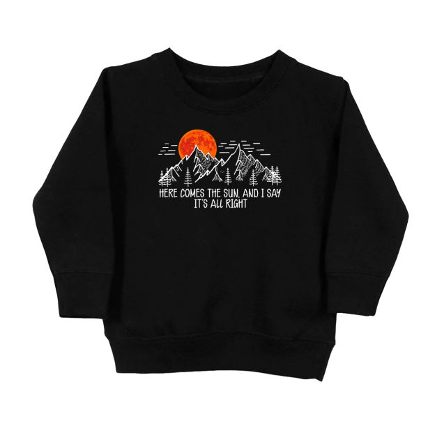 Here Comes The Sun Kids Sweatshirt