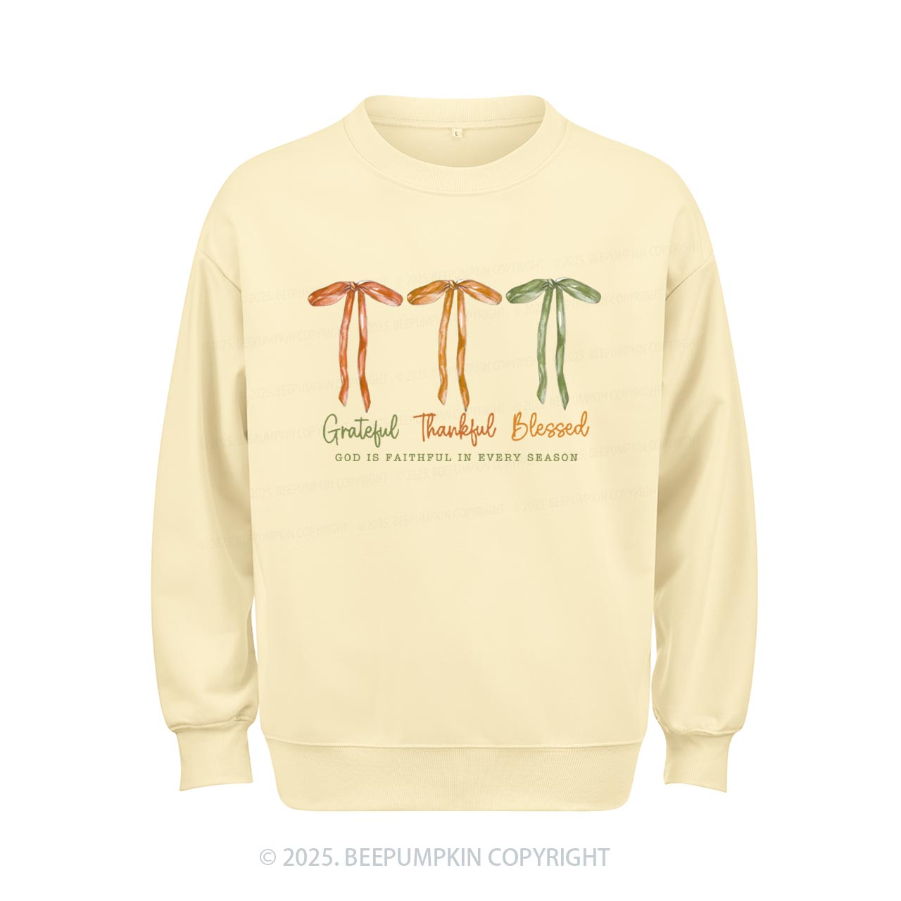 Grateful Thankful Blessed Sweatshirt Beepumpkin