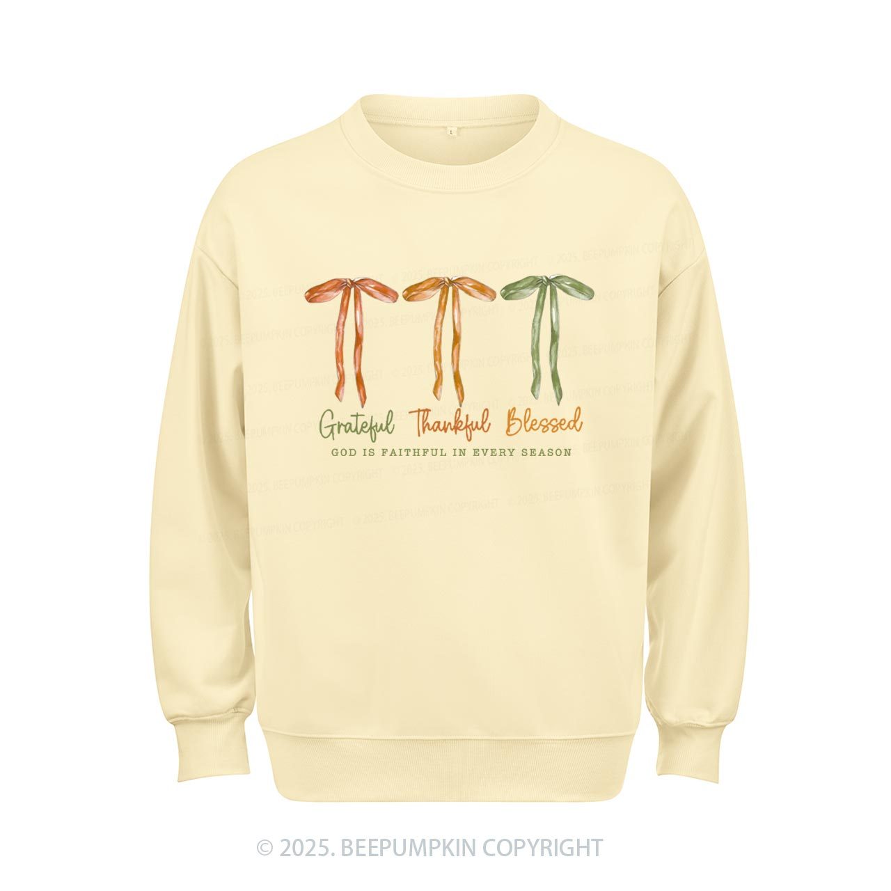 Grateful Thankful Blessed Sweatshirt Beepumpkin