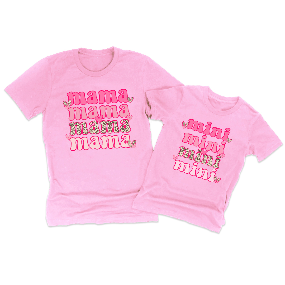 Pink Valentine's Day Family Matching Shirts