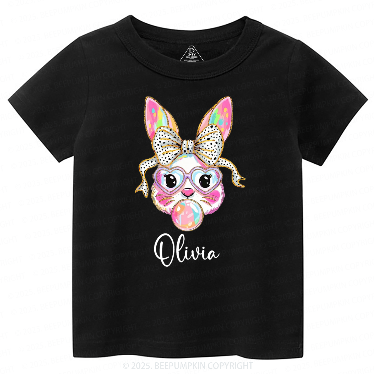 Personalized Easter Bunny Toddler&Kid's Tees Beepumpkin
