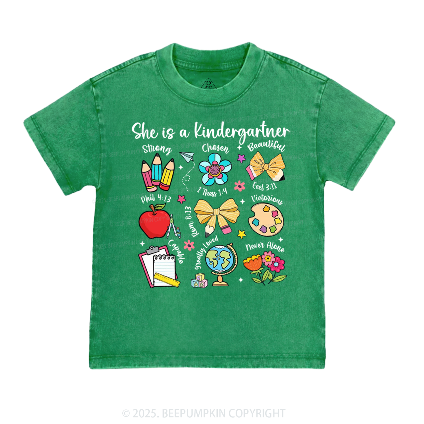 Personalized Bright & Brilliant Grader Toddler&Kids Washed Tees